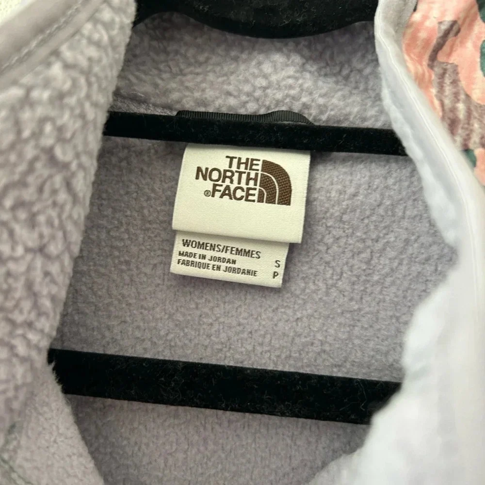 THE NORTH FACE CRAGMONT 1/4 SNAP FLEECE - WOMENS small lilac camo new with tags - Picture 6 of 15